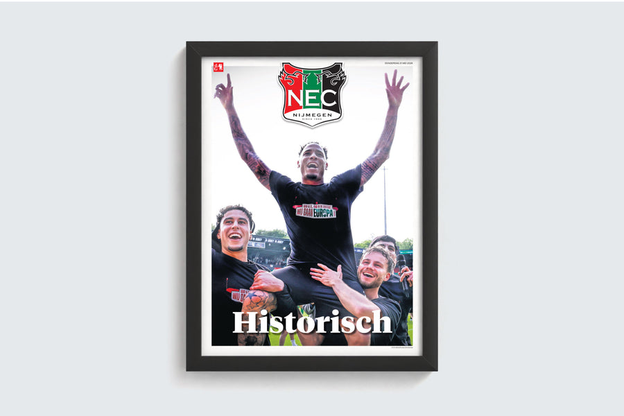 Ingelijste cover of puzzel De Gelderlander - NEC - afbeelding 1
