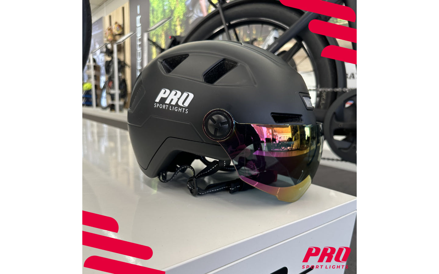 Flashdeal: Fietshelm met vizier en oorwarmers - Pro Sports Lights - afbeelding 5