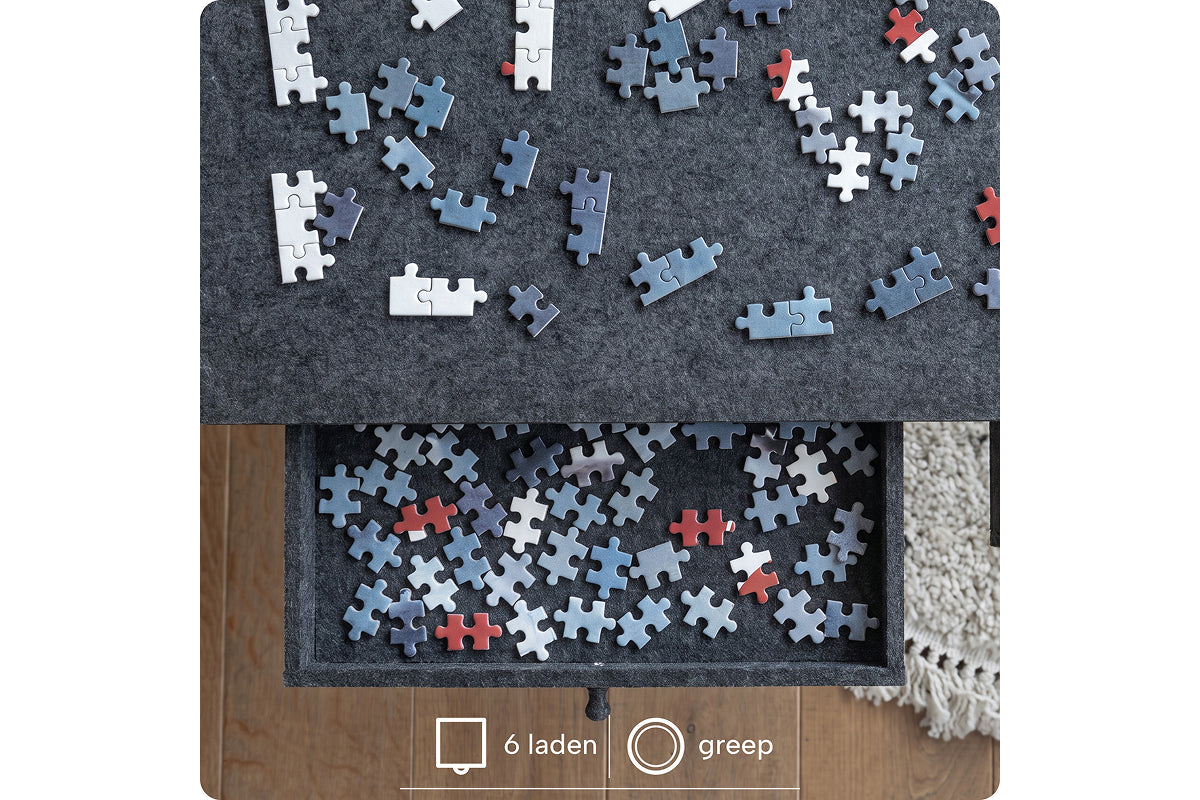 Puzzelbord Ergonomisch Ultra-Lichtgewicht Vilt met 4 lades - 1500 stuks - afbeelding 4
